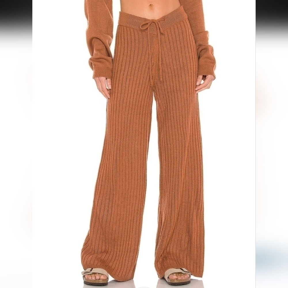 Sndys Lounge Hendrix Knit Pants In Mauve — image 3 of 7